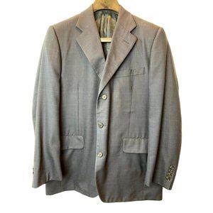 Richard Bennett Men's Blazer Coat Jacket Single Breasted Plaid Blue SZ 36